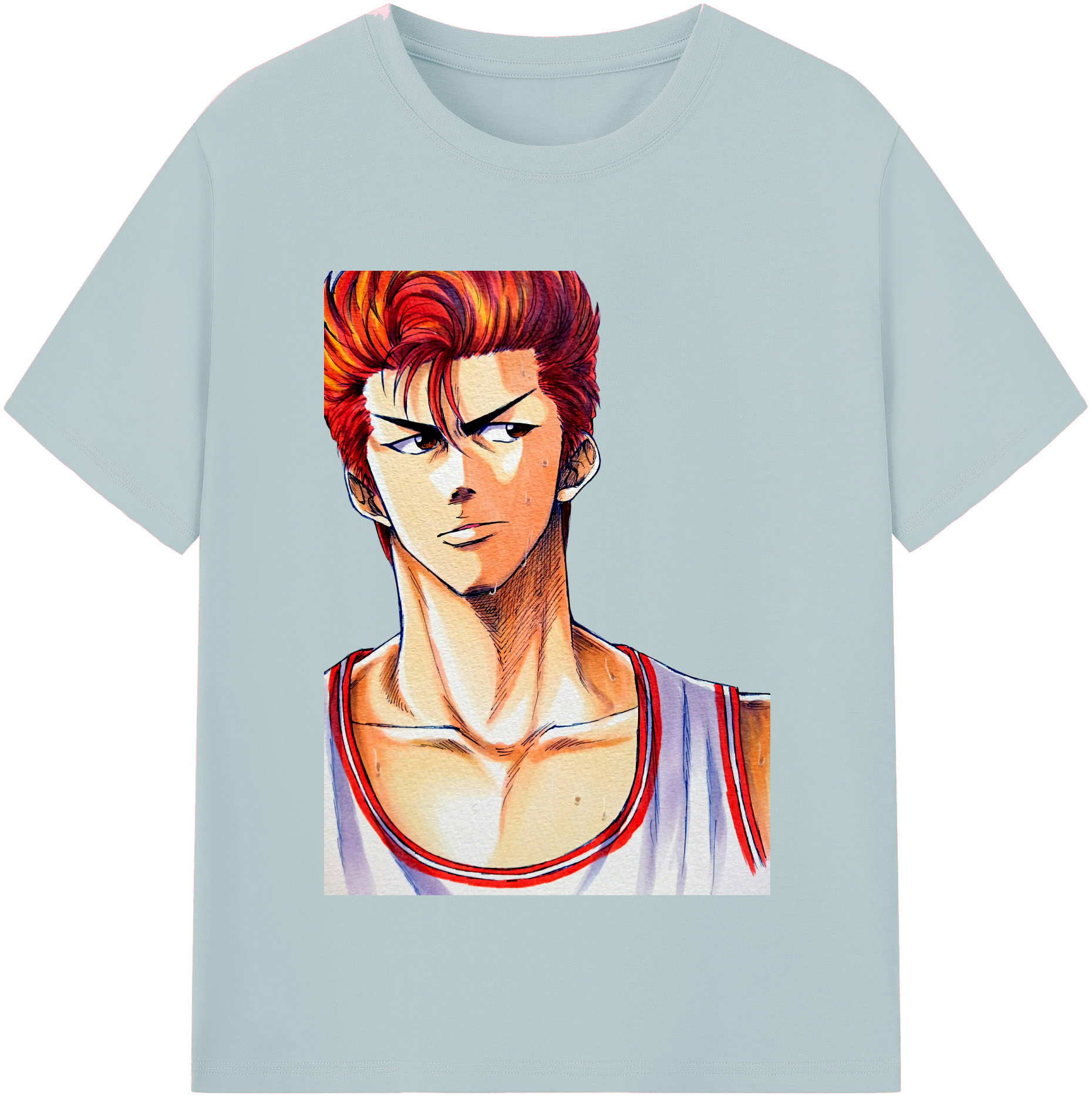SLAM DUNK／スラムダンク 綿100％半袖Tシャツ（フロントプリント）